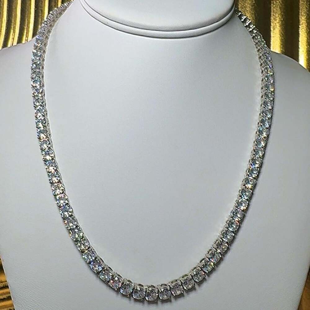 Silver Tennis Butterfly Necklace 16inch